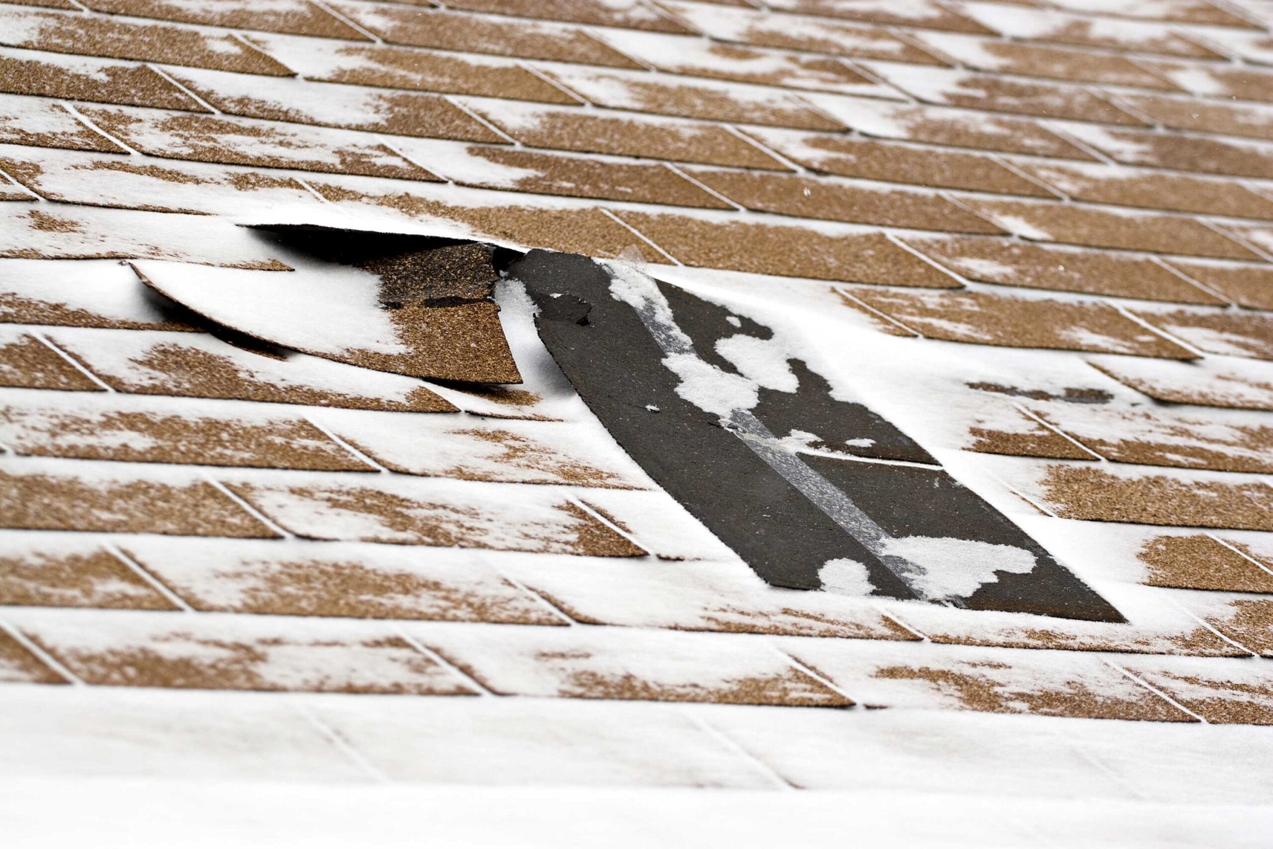 common winter roof problems, winter roof damage