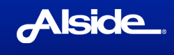 White Alside logo in a modern font on a blue gradient background.